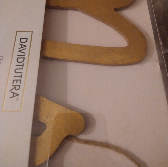 Davidtutera WEDDING RECEPTION “Mr. “ Chair sign hold tone cursive - Picture 8 of 9